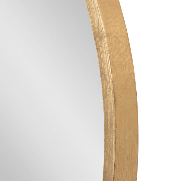 Kate & Laurel Travis Round Wood Accent Wall Mirror