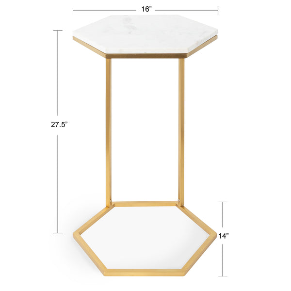 Kate & Laurel Trillion Metal Accent Table