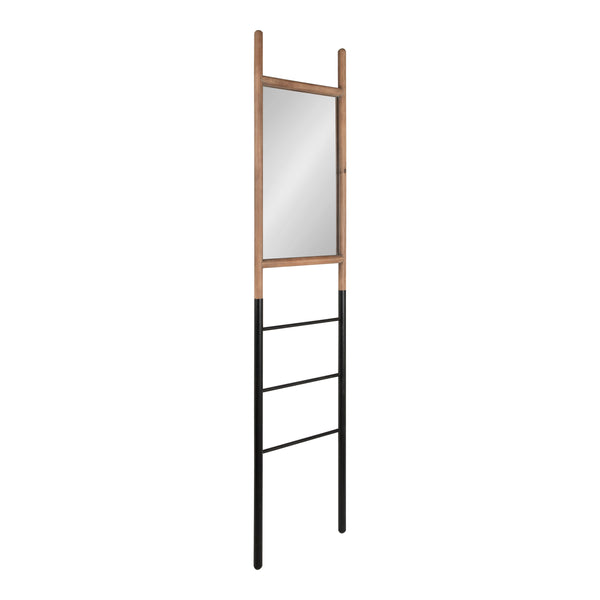 kate & laurel Trygg Rustic Leaning Ladder Mirror