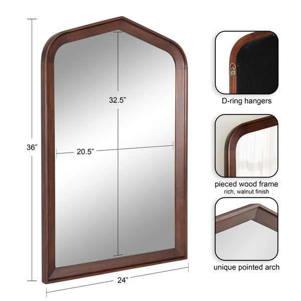 Kate & Laurel Tudor Arch Wall Mirror