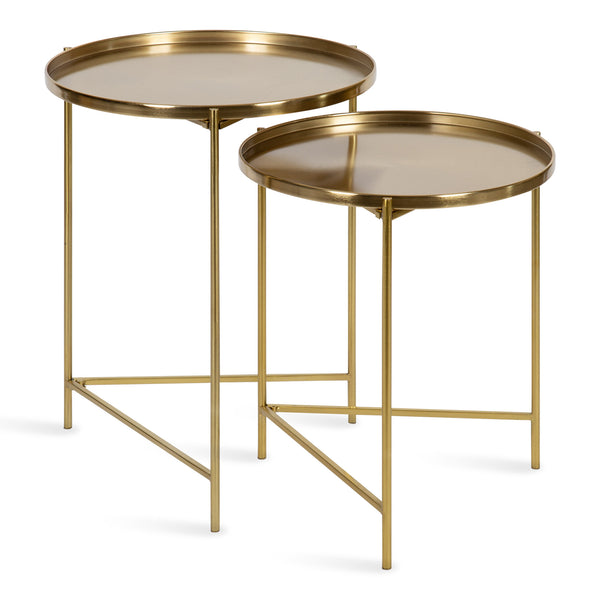 Kate & Laurel Ulani Round Metal Accent Tables