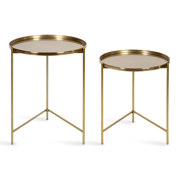 Kate & Laurel Ulani Round Metal Accent Tables