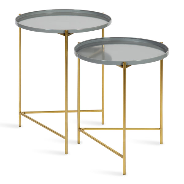 kate & laurel Ulani Round Metal Accent Tables