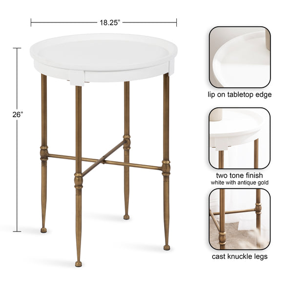 Kate & Laurel Valdi Round Side Table