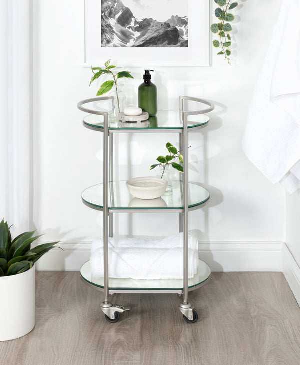 Kate & Laurel Vasseur Metal Bar Cart