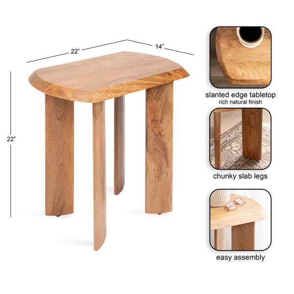 Kate & Laurel Vaux Chunky Side Table