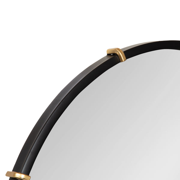 Kate & Laurel Venturi Round Metal Mirror
