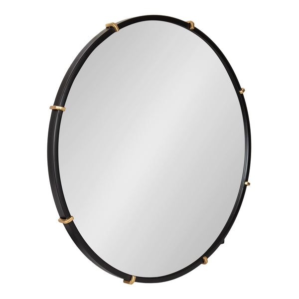 kate & laurel Venturi Round Metal Mirror