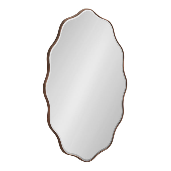kate & laurel Viona Oval Scalloped Mirror