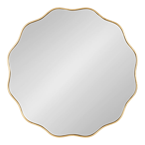 Kate & Laurel Viona Round Scalloped Mirror