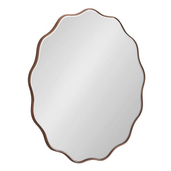 kate & laurel Viona Round Scalloped Mirror