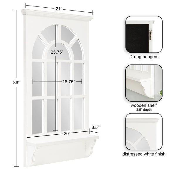 Kate & Laurel Wallhaus Wall Mirror With Shelf