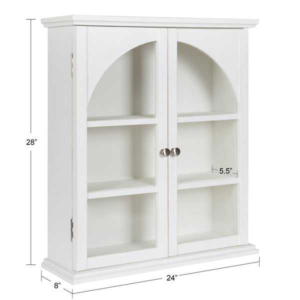Kate & Laurel Walsted Decorative Wood Arch Cabinet