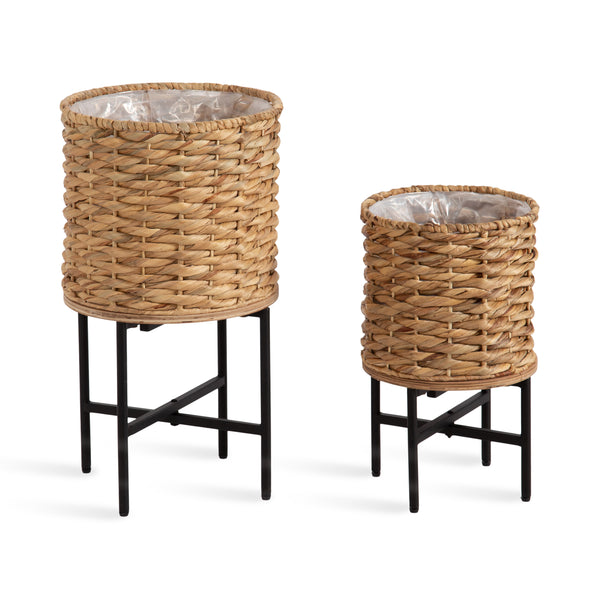 kate & laurel Wikstrom Woven Planter Set