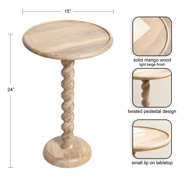 Kate & Laurel Willoughby Round Side Table
