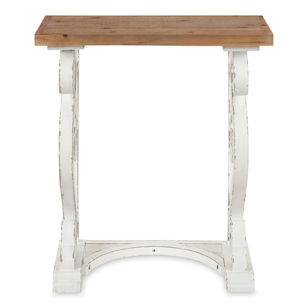 Kate & Laurel Wyldwood Carved Wood Side Table