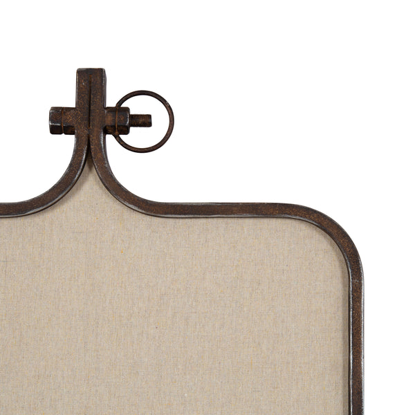 Kate & Laurel Yitro Metal Framed Fabric Pinboard