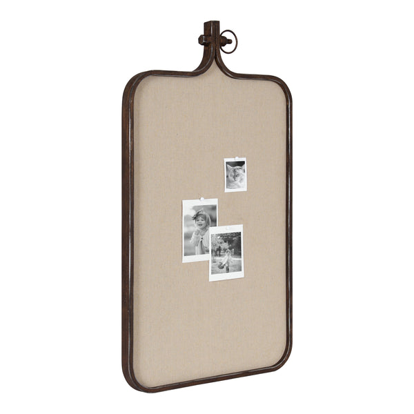 kate & laurel Yitro Metal Framed Fabric Pinboard