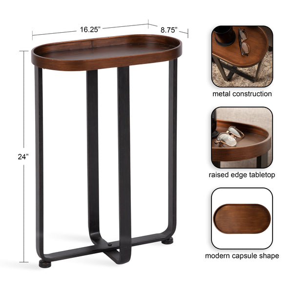 Kate & Laurel Zabel Capsule Metal Side Table