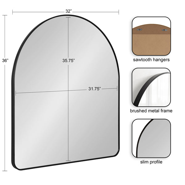 Kate & Laurel Zayda Metal Arch Mirror