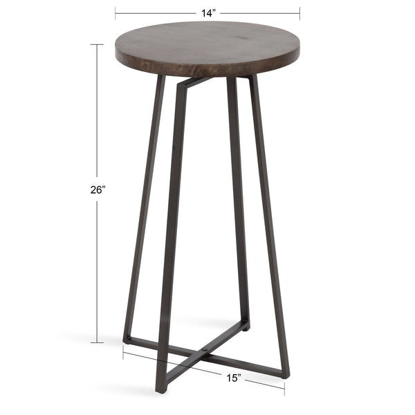 Kate & Laurel Zia Round Side Table