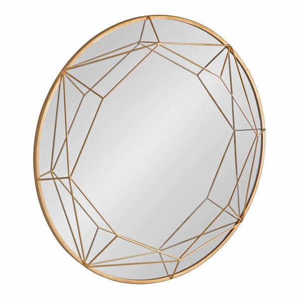 Kate & Laurel Keyleigh Round Metal Framed Wall Mirror