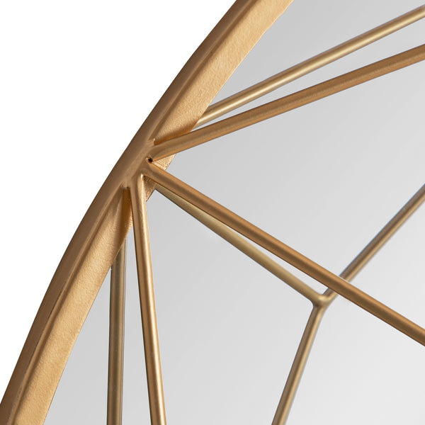 Kate & Laurel Keyleigh Round Metal Framed Wall Mirror