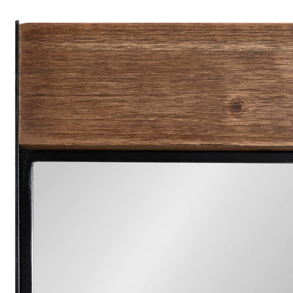 Kate & Laurel Kincaid Wood And Metal Framed Wall Mirror