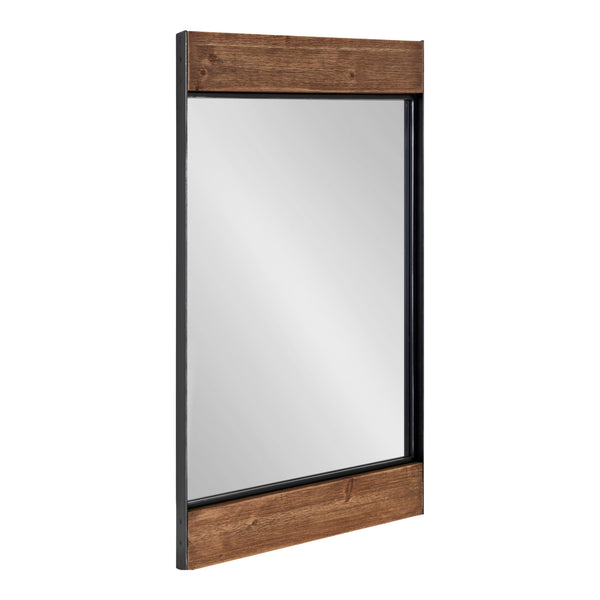 kate & laurel Kincaid Wood and Metal Framed Wall Mirror