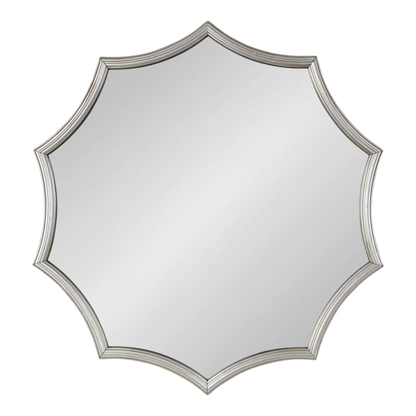Kate & Laurel Lalina Scalloped Round Framed Accent Mirror