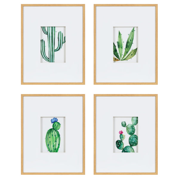 kate & laurel Liev Succulent Framed Print Art Set by Maja Mitrovic