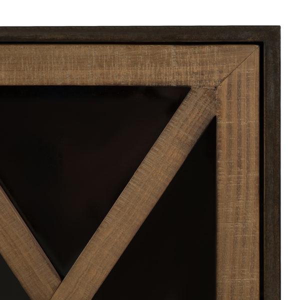 Kate & Laurel Mace Decorative Rustic Floating Storage Cabinet