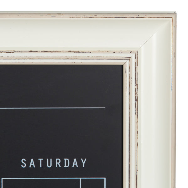 Kate & Laurel Macon Framed Magnetic Chalkboard Monthly Calendar