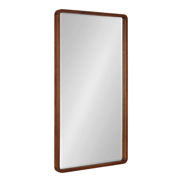 kate & laurel McLean Wood Radius Rectangle Wall Mirror