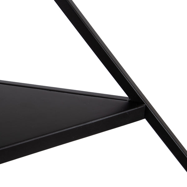 Kate & Laurel Melora Metal And Wood Corner Wall Shelf