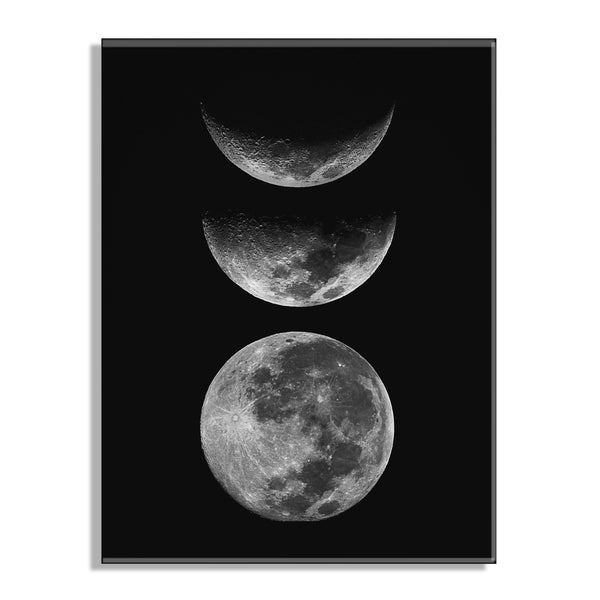 Kate & Laurel Mod Moon It’s Just A Phase Floating Acrylic Art By The Creative Bunch Studio