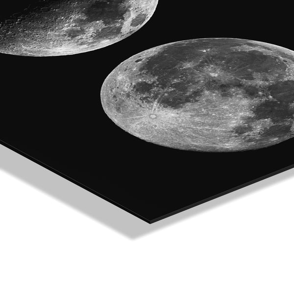 Kate & Laurel Mod Moon It’s Just A Phase Floating Acrylic Art By The Creative Bunch Studio