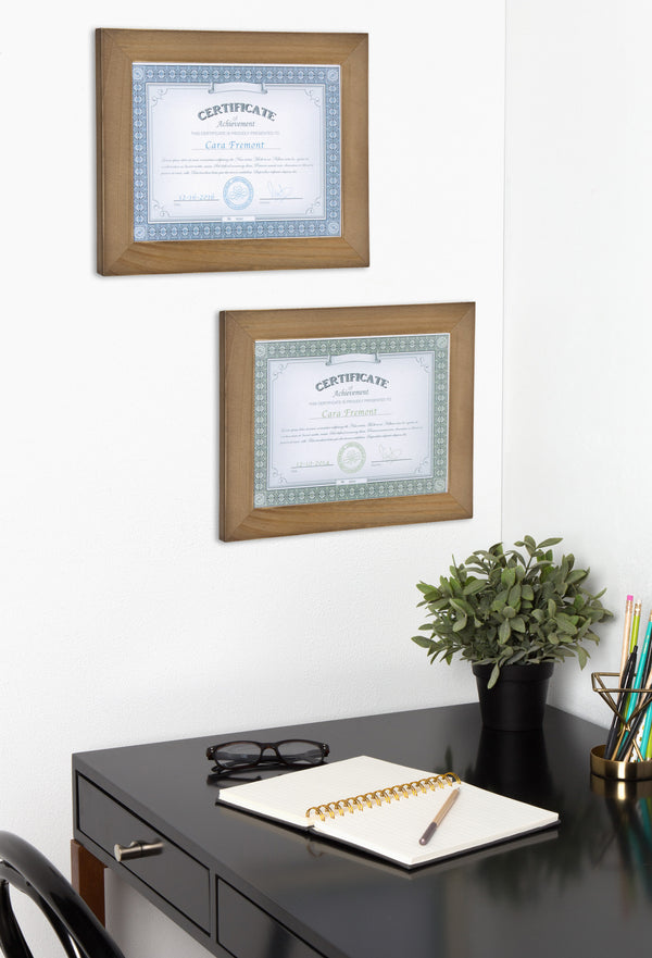 Kate & Laurel Museum 8.5x11 Wood Picture Frame Set Of 4