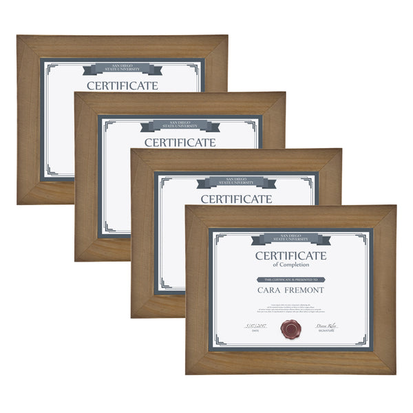 kate & laurel Museum 8.5x11 Wood Picture Frame Set of 4