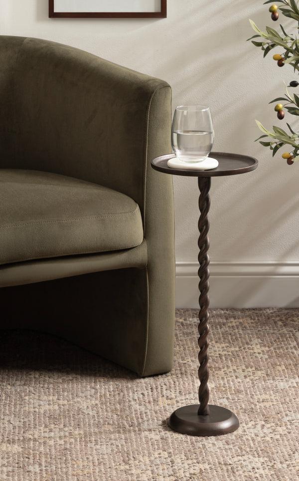 Kate & Laurel Ropa Metal Pedestal Table And Plant Stand