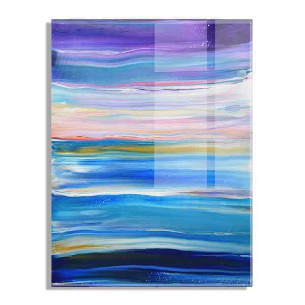 Kate & Laurel Seaside Serenity Floating Acrylic Art By Xizhou Xie