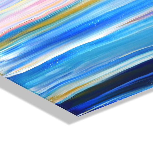 Kate & Laurel Seaside Serenity Floating Acrylic Art By Xizhou Xie
