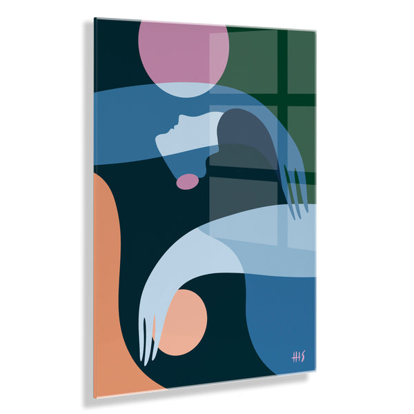 kate & laurel Self Love No 2 Floating Acrylic Art by Maggie Stephenson