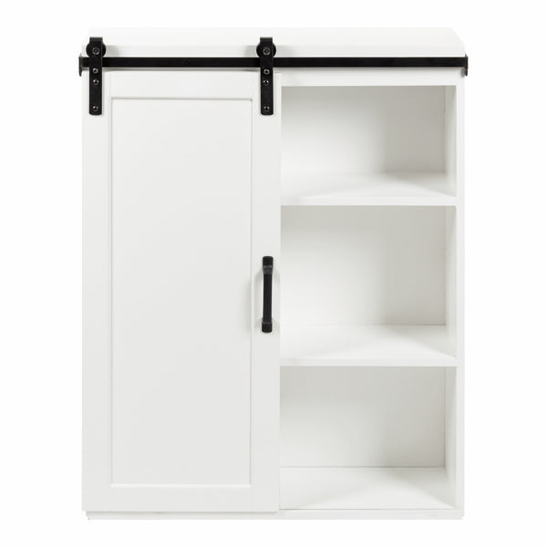 Kate & Laurel Skylan Decorative Sliding Door Wall Cabinet