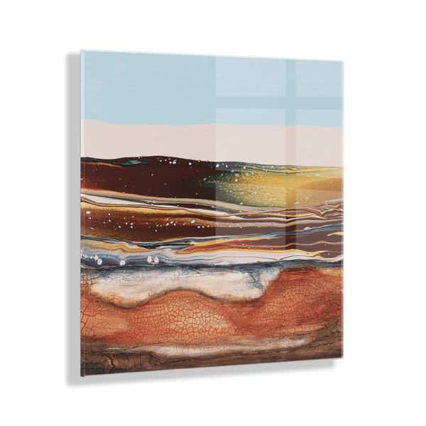 Kate & Laurel Sonoran Desert Floating Acrylic Art By Xizhou Xie