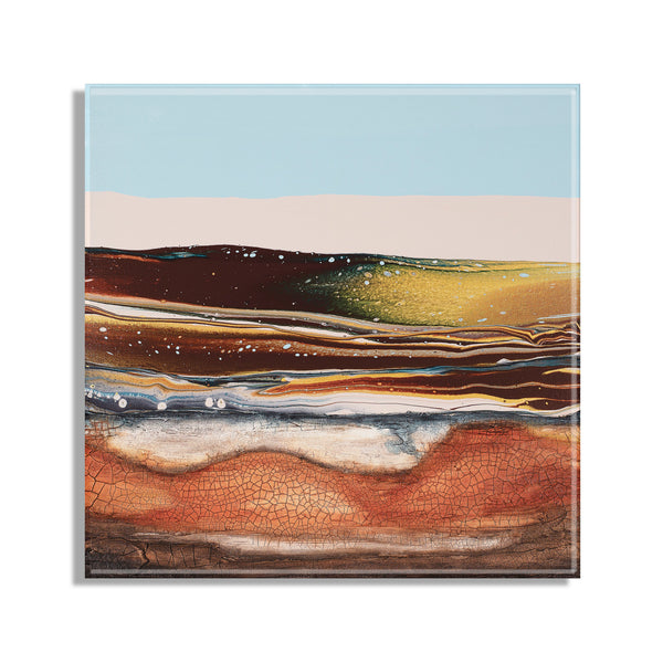 Kate & Laurel Sonoran Desert Floating Acrylic Art By Xizhou Xie