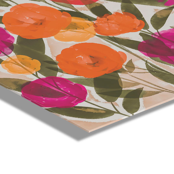 Kate & Laurel Spring Bouquet Floating Acrylic Art By Amy Lighthall