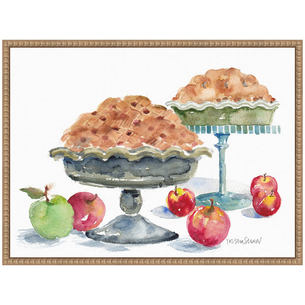 Kate & Laurel Sylvie 2 Apple Pies With Fruit Framed Canvas By Patricia Shaw