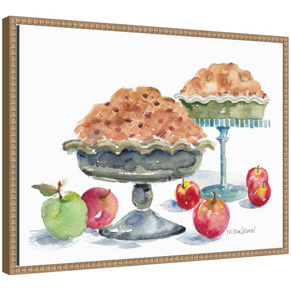 kate & laurel Sylvie 2 Apple Pies With Fruit Framed Canvas by Patricia Shaw