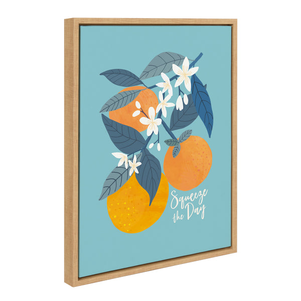 Kate & Laurel Sylvie 551 Oranges Framed Canvas By Mia Charro